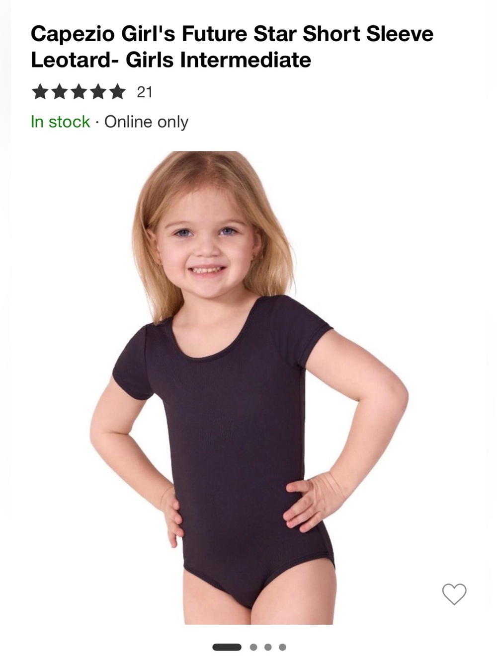 CAPEZIO SHORT SLEEVE LEOTARD